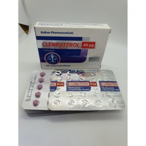 Balkan Pharma Clenbuterol 40mcg 100 Tablet (Yeni Seri)
